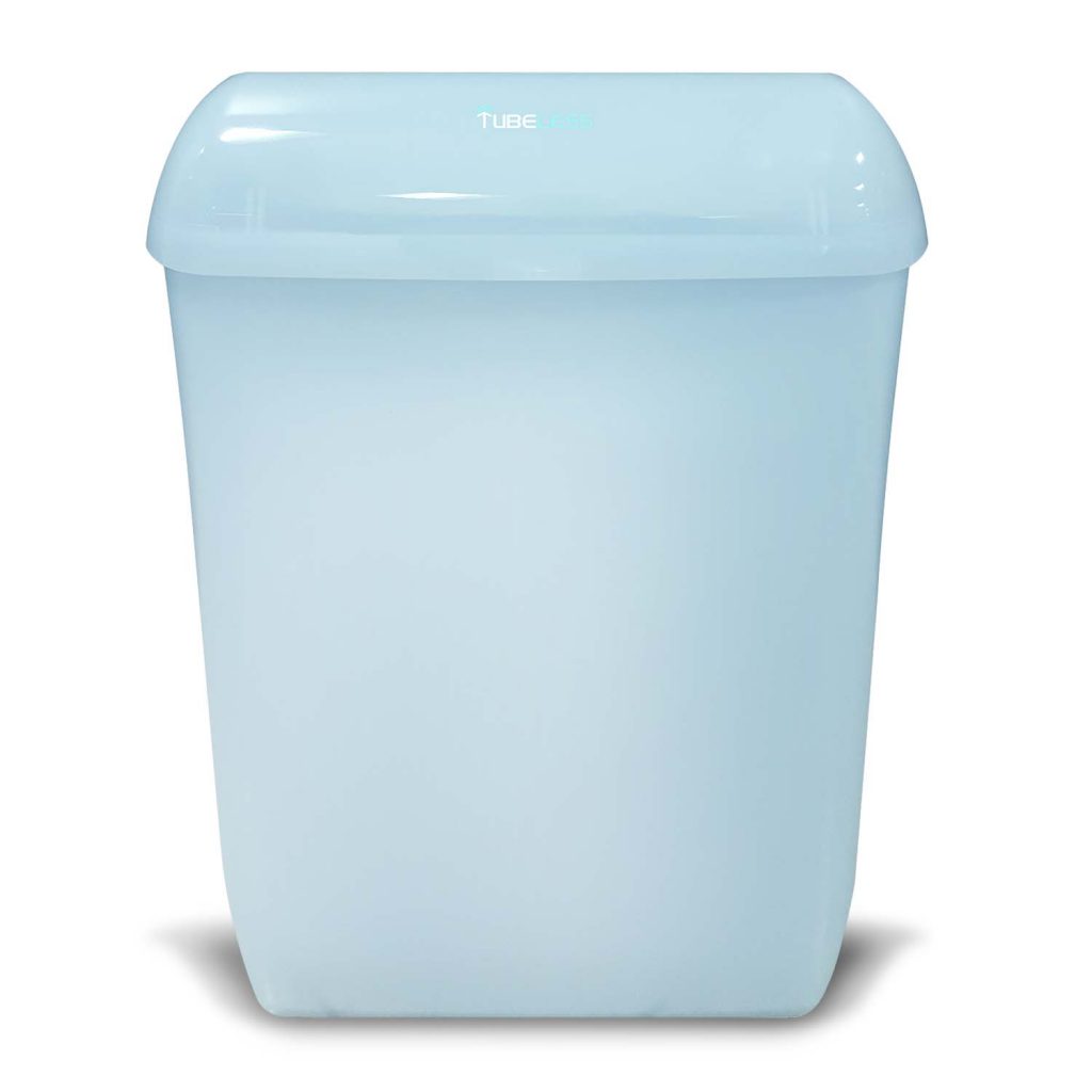 tubeless ice blue 43 litre bin