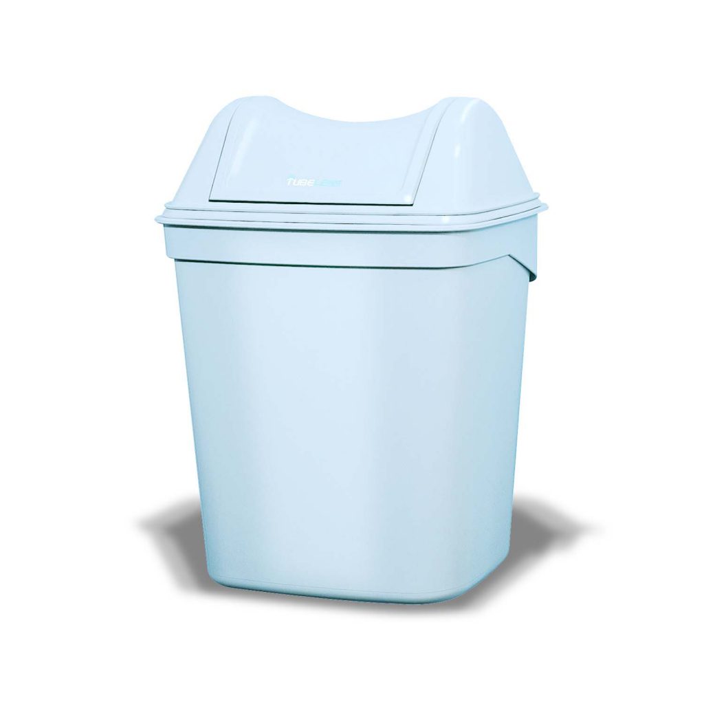 tubeless ice blue 8 litre bin